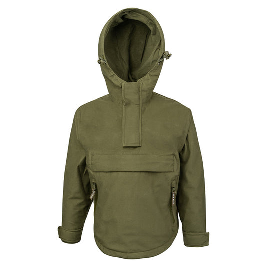 Green - Front - Jack Pyke Childrens-Kids Galbraith Pull Over Waterproof Jacket