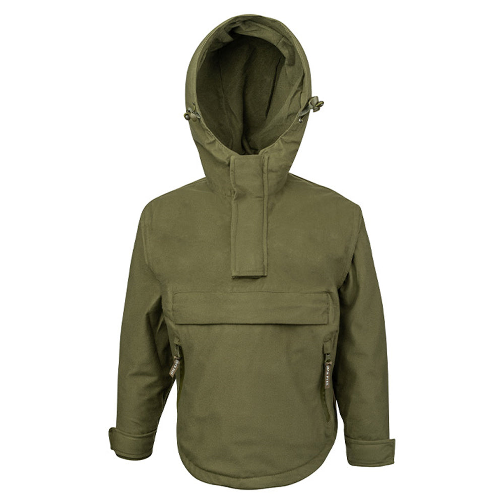 Green - Front - Jack Pyke Childrens-Kids Galbraith Pull Over Waterproof Jacket
