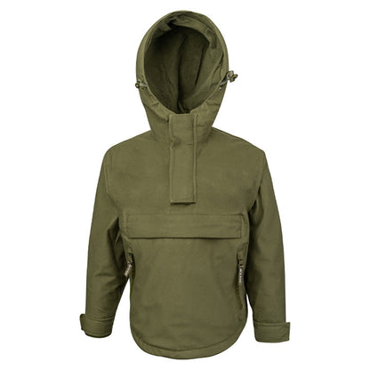 Green - Front - Jack Pyke Childrens-Kids Galbraith Pull Over Waterproof Jacket