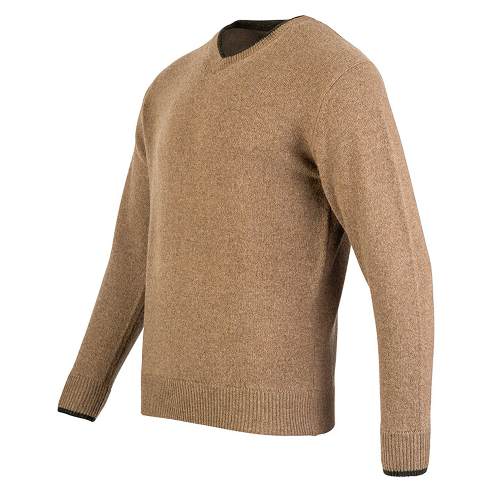 Barley - Side - Jack Pyke Mens Ashcombe Lambswool V Neck Pullover