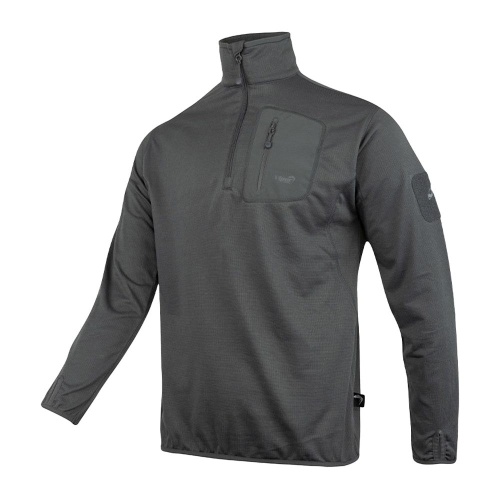 Titanium - Side - Viper Mens Technical Fleece Top