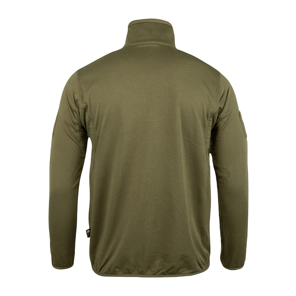 Green - Back - Viper Mens Technical Fleece Top
