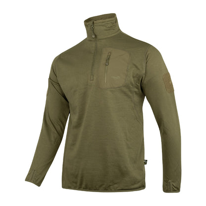 Green - Side - Viper Mens Technical Fleece Top
