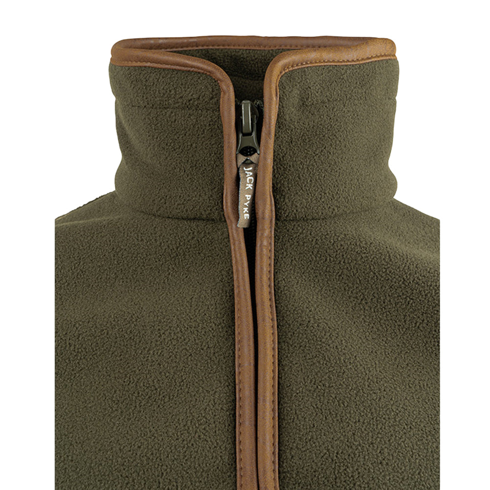 Dark Olive - Lifestyle - Jack Pyke Mens Countryman Pheasant Fleece Gilet