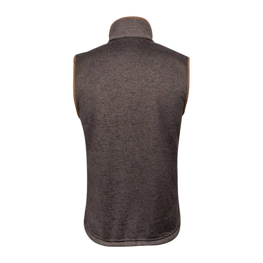 Brown Flecked - Back - Jack Pyke Mens Melange Fleece Gilet