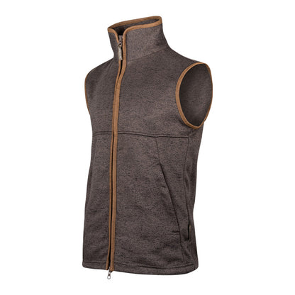 Brown Flecked - Side - Jack Pyke Mens Melange Fleece Gilet