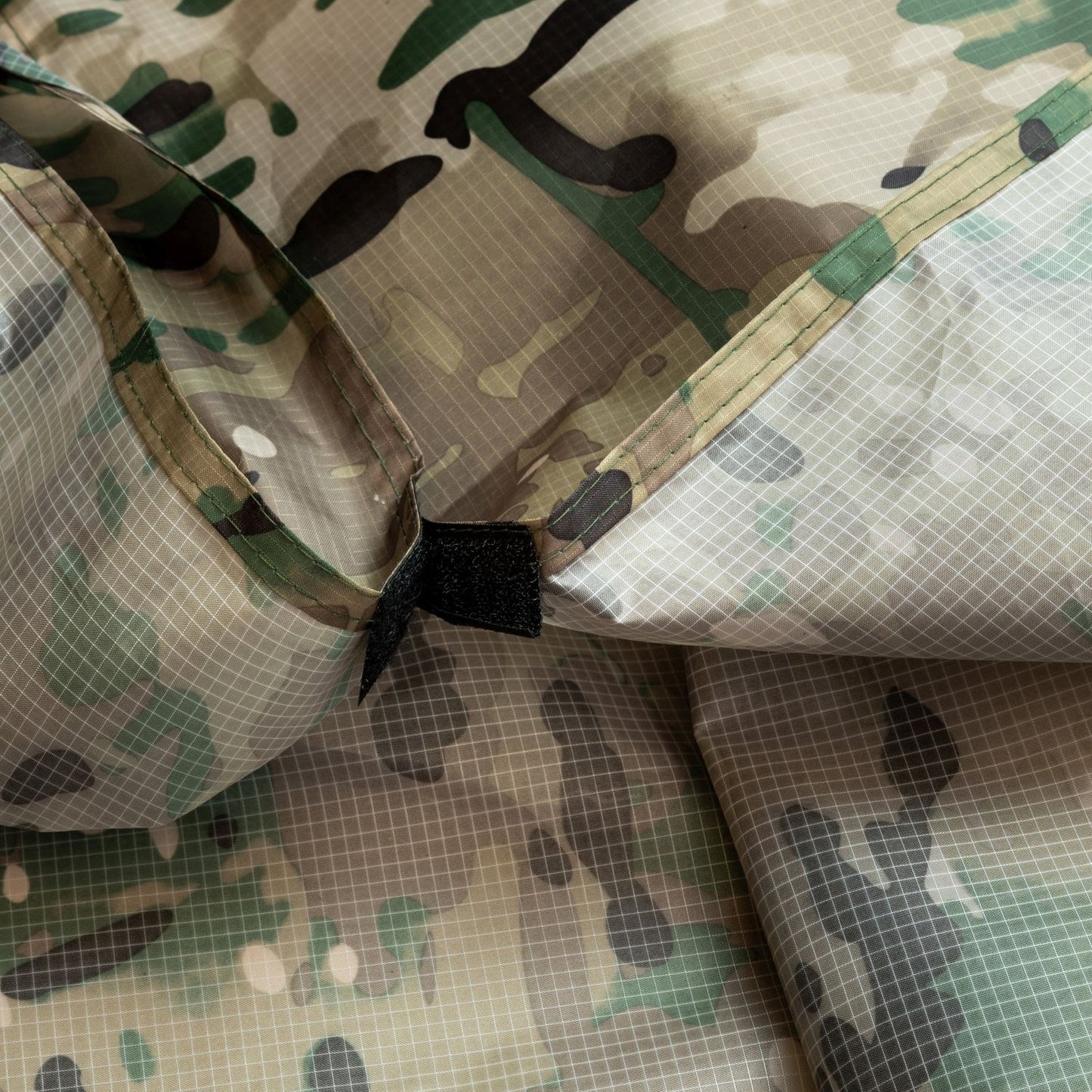 Green - Side - Mil-Com Mens Camo Poncho