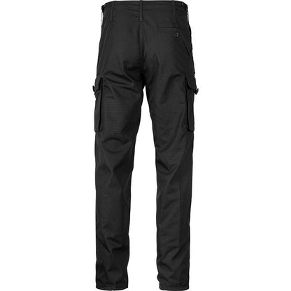 Black - Back - Mil-Com Mens Mod Police Trousers