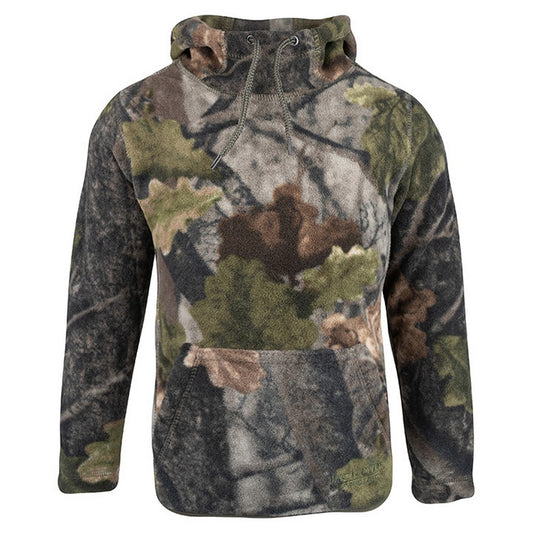 Green Camo - Front - Jack Pyke Childrens-Kids Fieldman Oak Leaf Fleece Hoodie