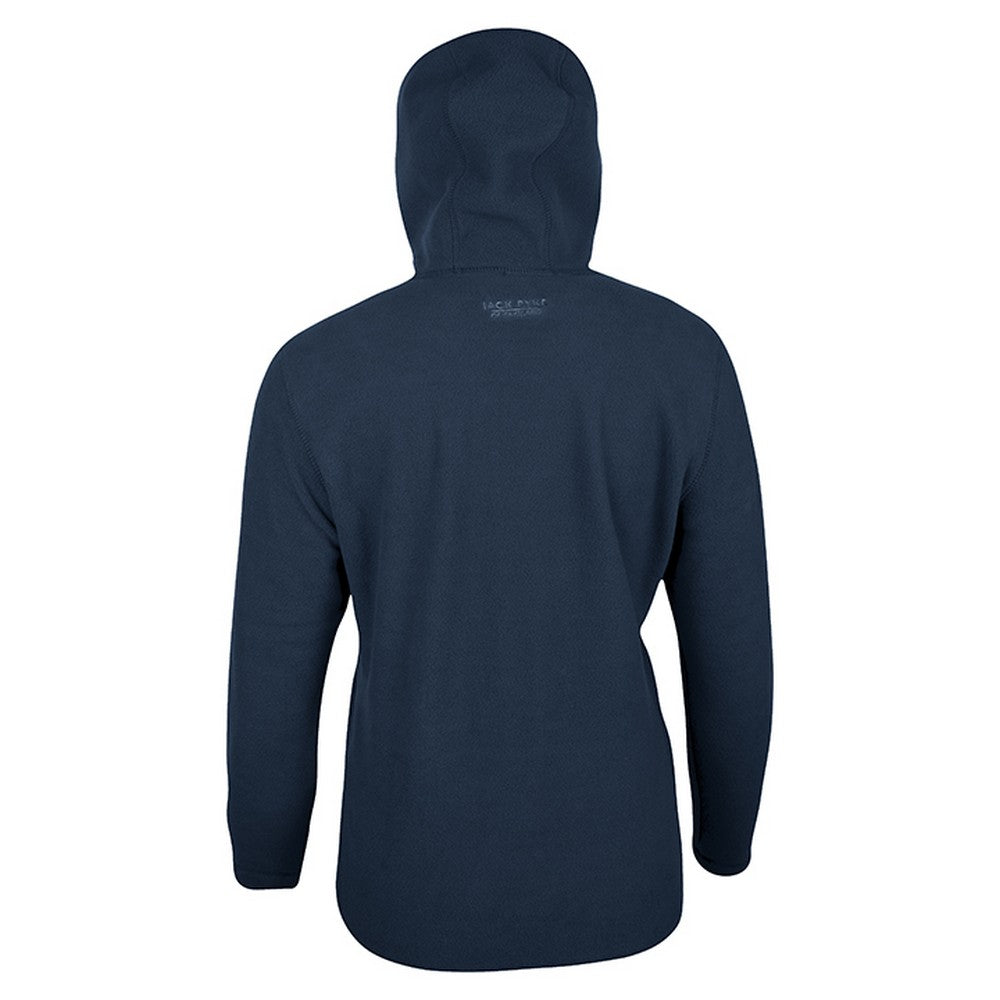 Navy - Back - Jack Pyke Womens-Ladies Fleece Hoodie