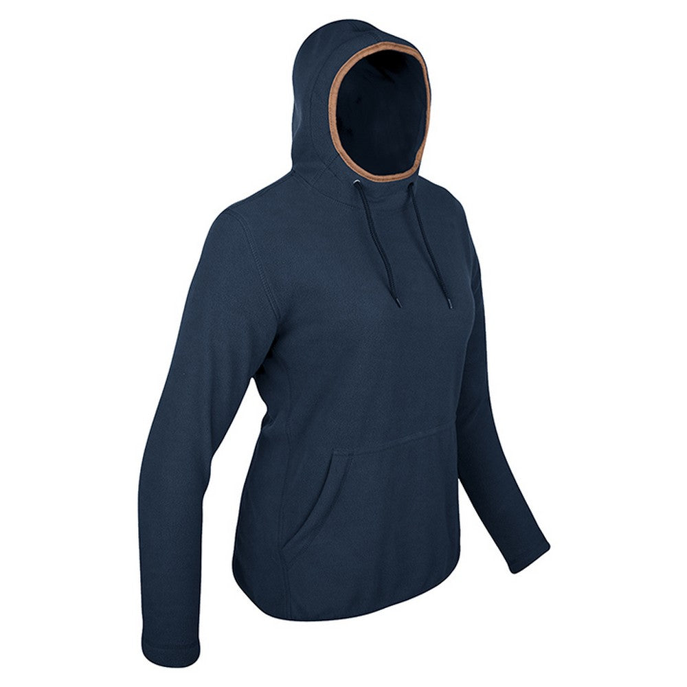 Navy - Side - Jack Pyke Womens-Ladies Fleece Hoodie