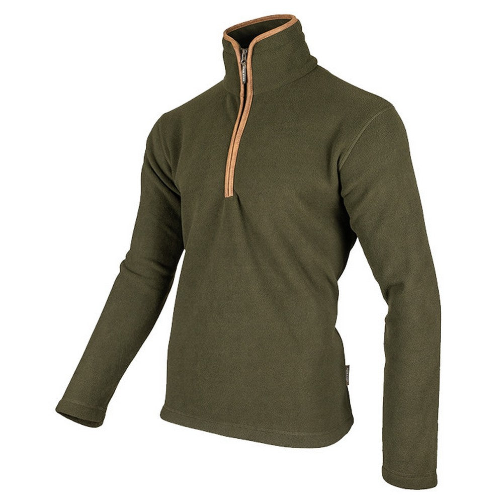 Dark Olive - Side - Jack Pyke Mens Countryman Fleece Top