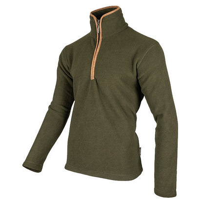 Dark Olive - Side - Jack Pyke Mens Countryman Fleece Top