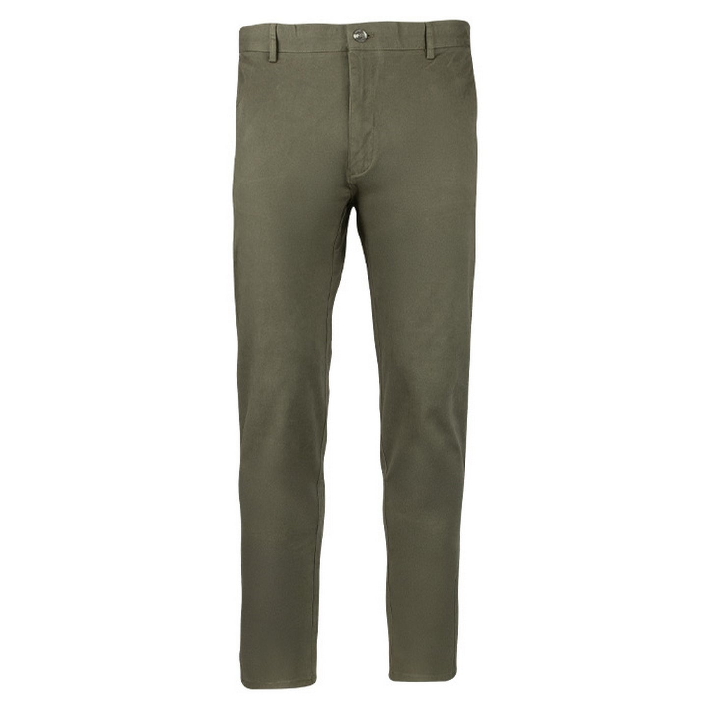 Khaki Green - Front - Jack Pyke Mens Chino Plain Trousers