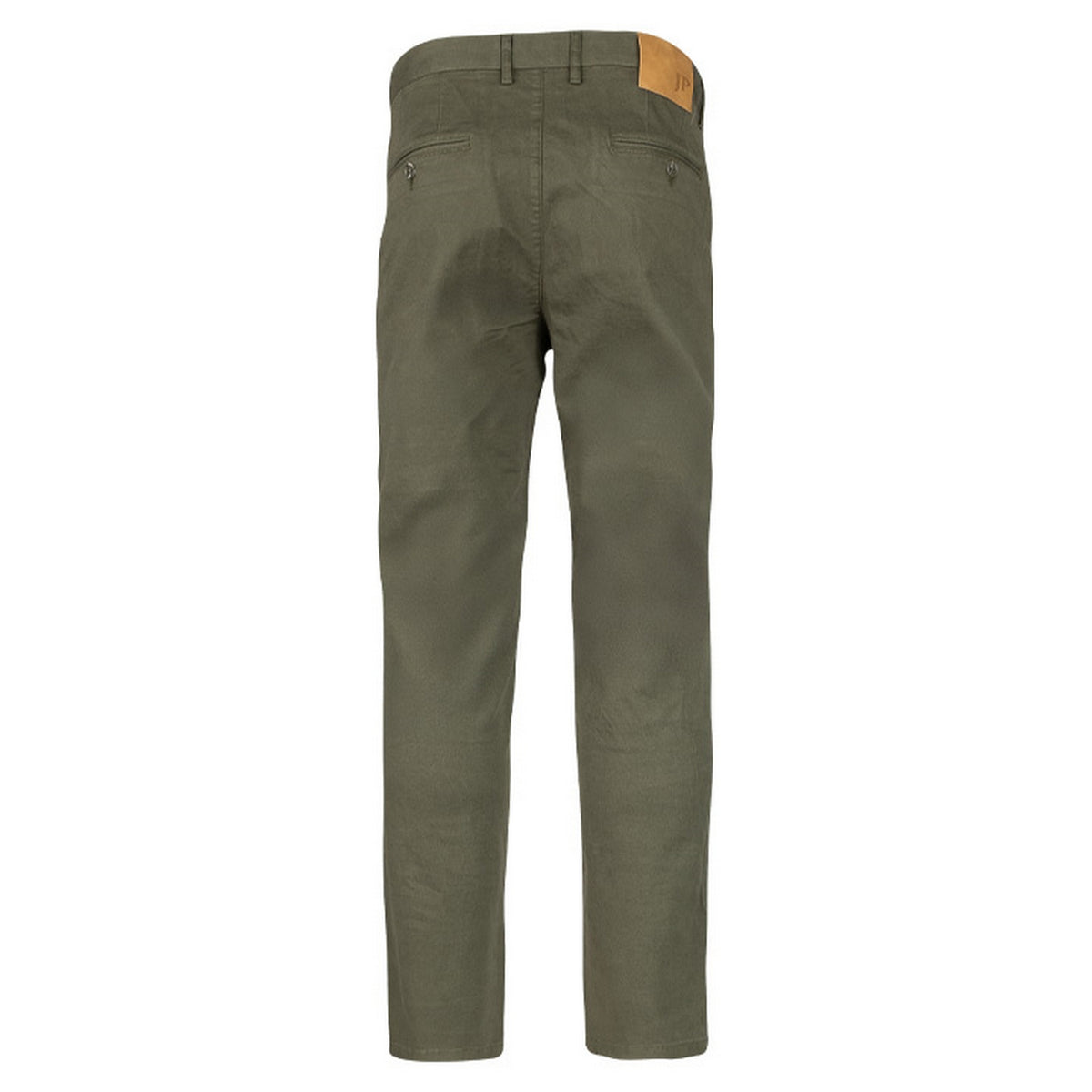 Khaki Green - Back - Jack Pyke Mens Chino Plain Trousers
