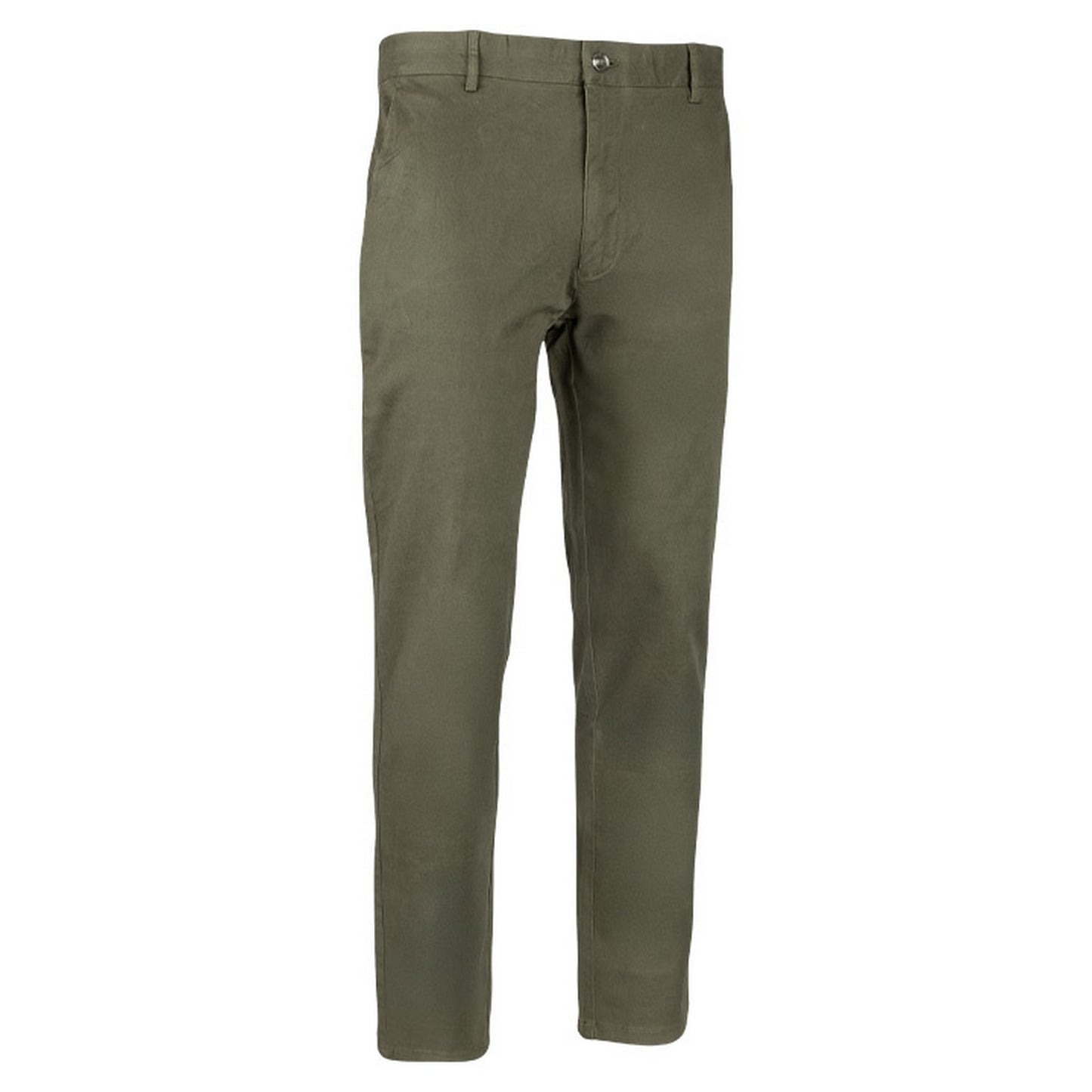 Khaki Green - Side - Jack Pyke Mens Chino Plain Trousers