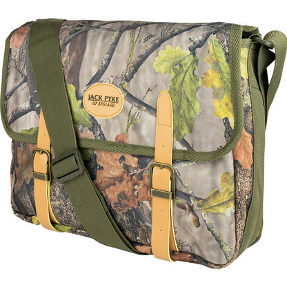 Oak Camo - Side - Jack Pyke Oak Leaf Leather Trim Camo Shoulder Bag