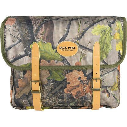 Oak Camo - Front - Jack Pyke Oak Leaf Leather Trim Camo Shoulder Bag