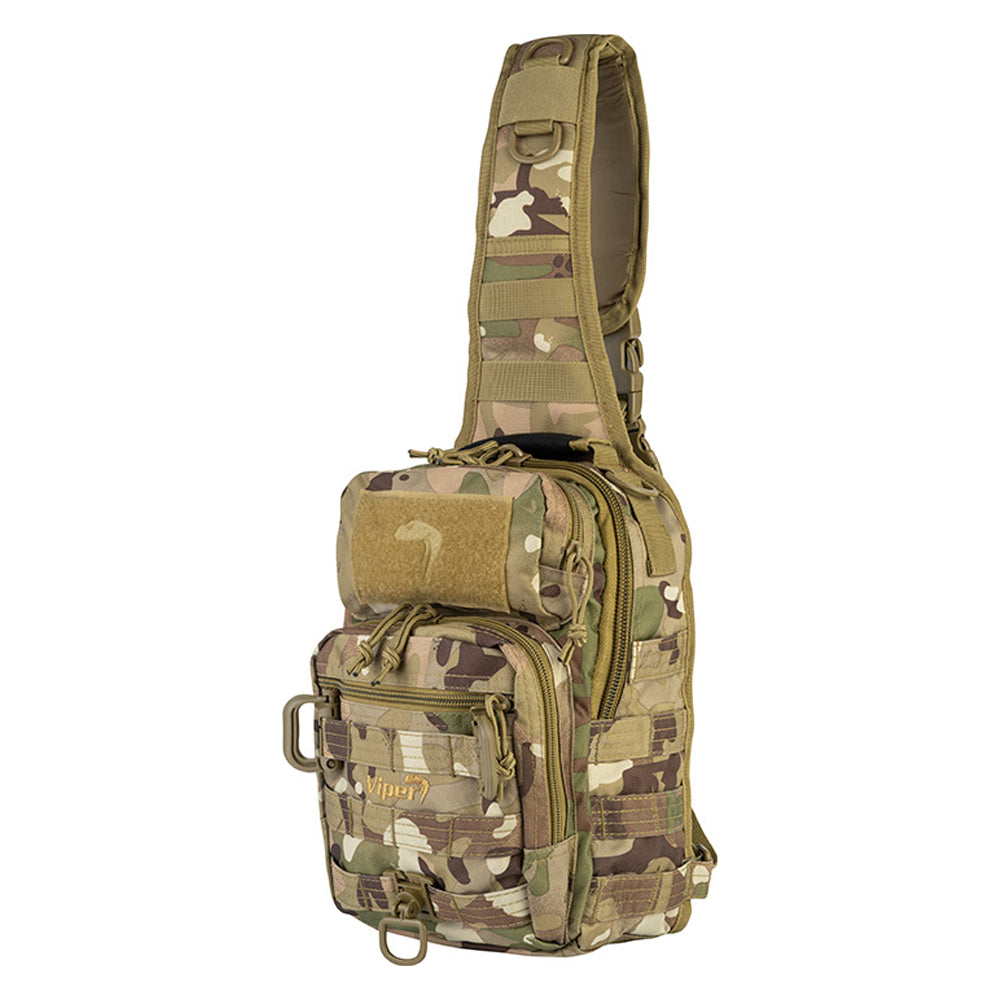 Beige-Green - Side - Viper Camo Cordura 10L Shoulder Bag