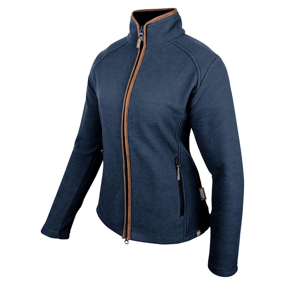Navy - Side - Jack Pyke Womens-Ladies Fleece Jacket