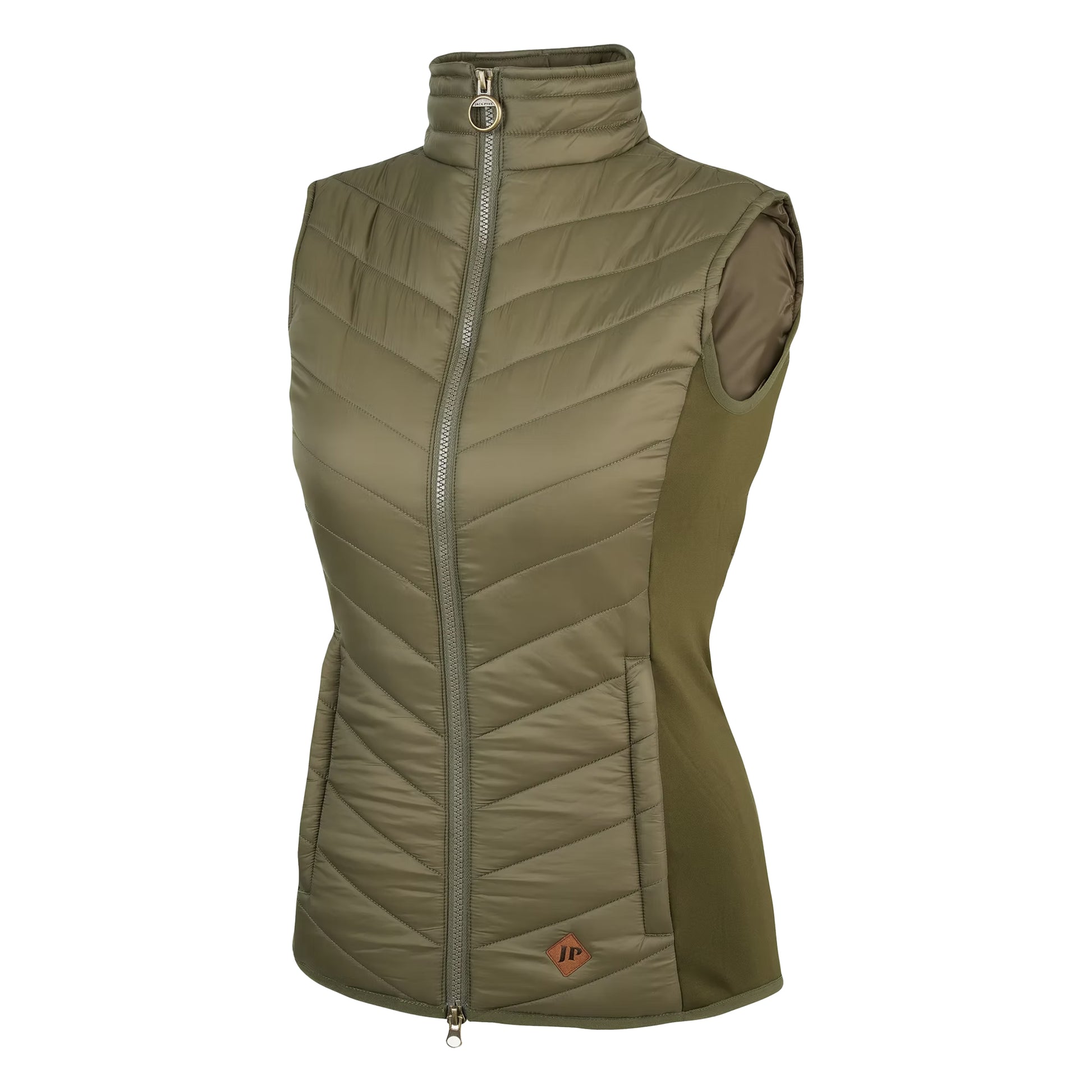 Green - Side - Jack Pyke Womens-Ladies Shires Gilet