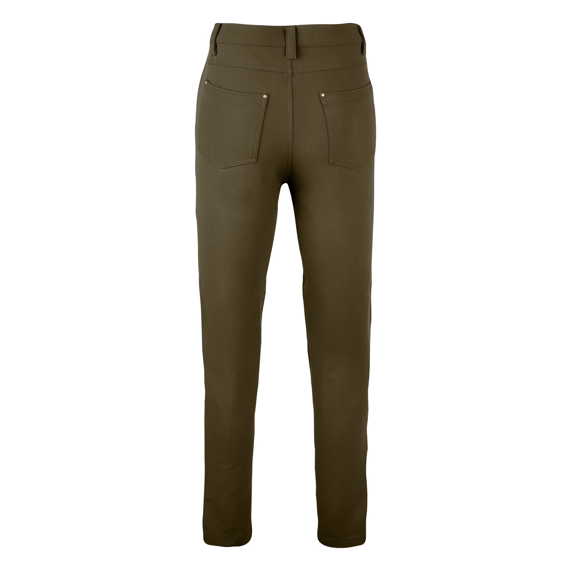 Brown - Back - Jack Pyke Womens-Ladies Stretch Trousers