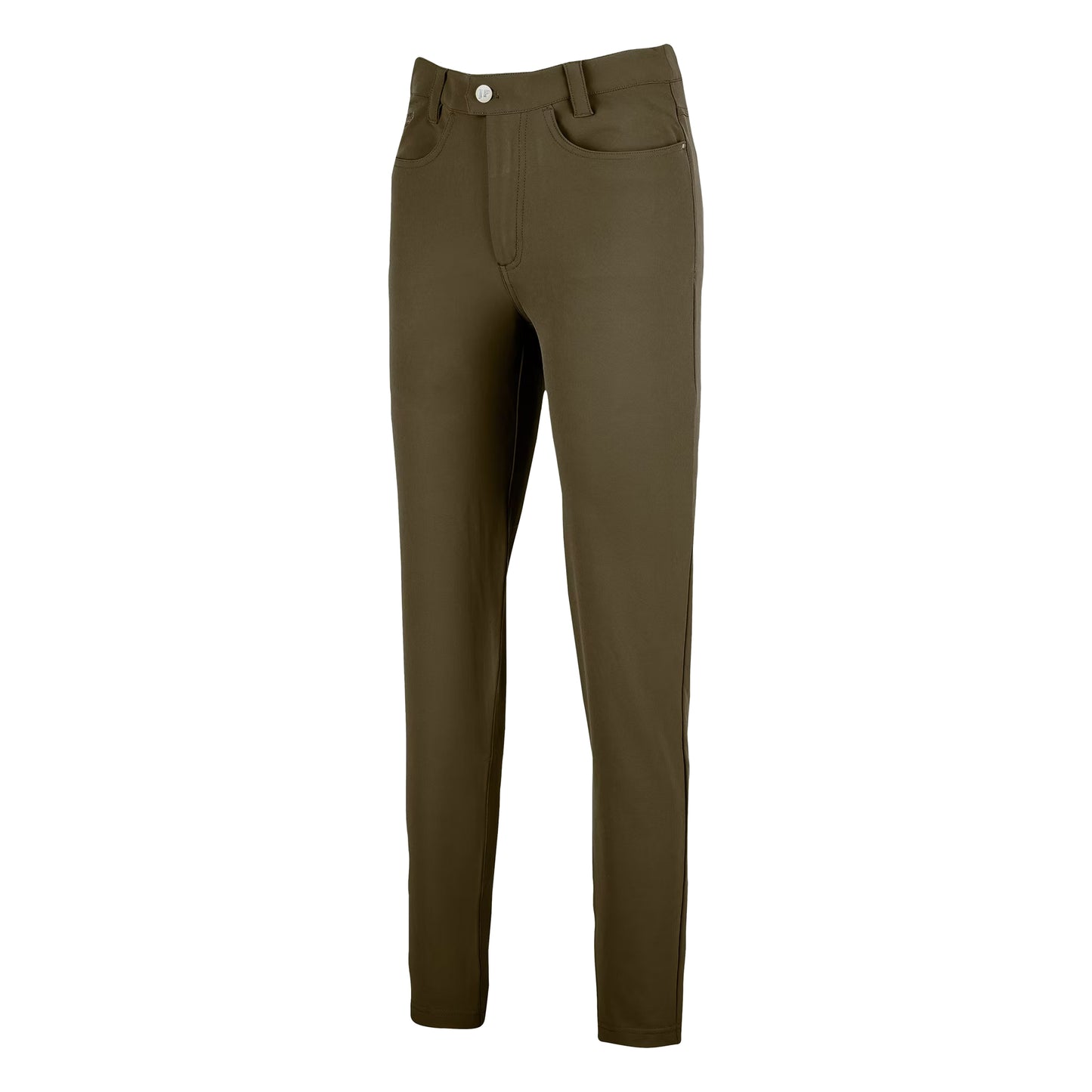 Brown - Side - Jack Pyke Womens-Ladies Stretch Trousers