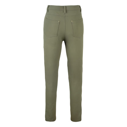 Olive - Back - Jack Pyke Womens-Ladies Stretch Trousers