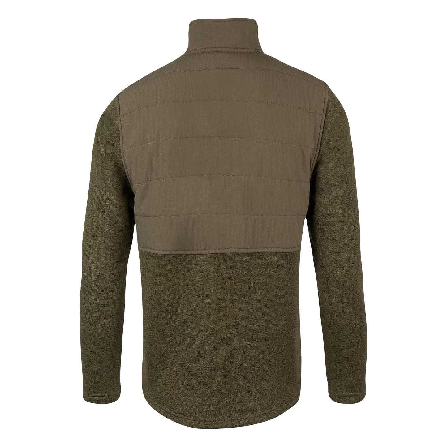 Green - Back - Jack Pyke Mens Fleece Snap Pullover