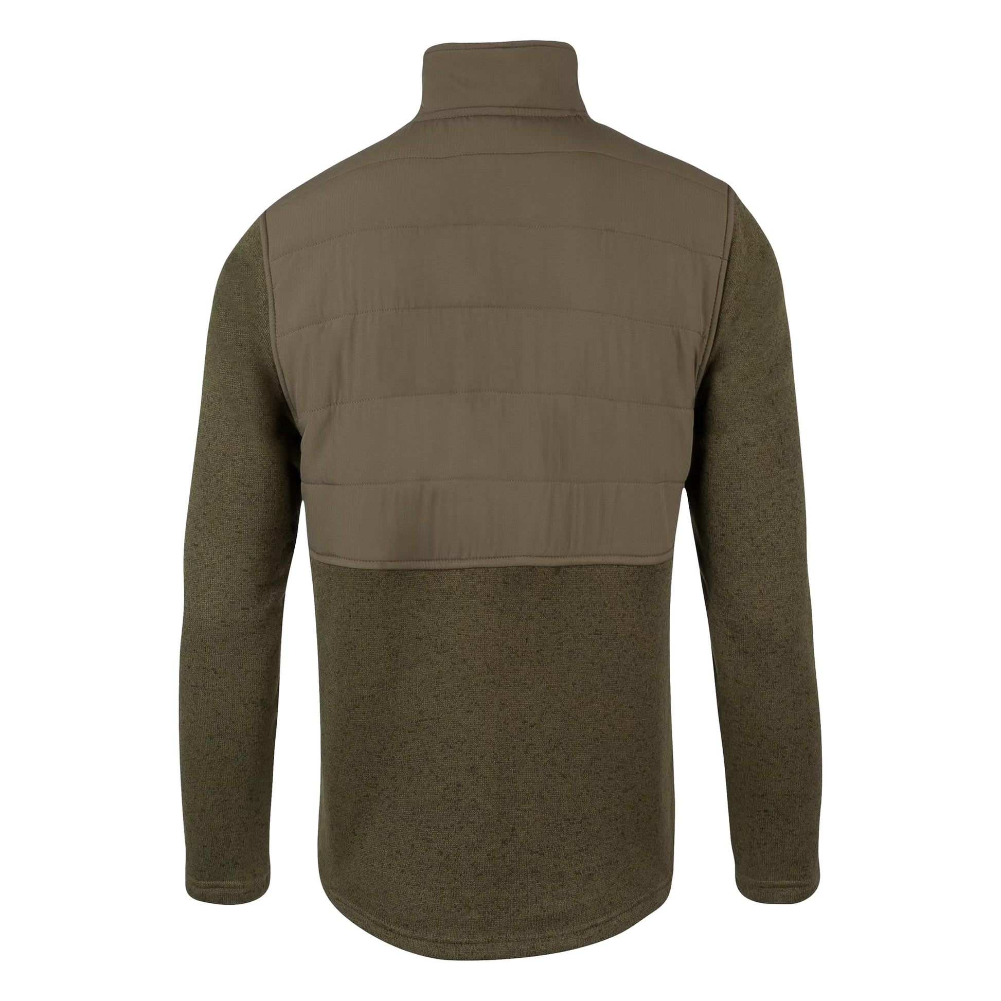 Green - Back - Jack Pyke Mens Fleece Snap Pullover