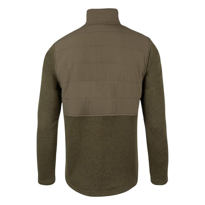 Green - Back - Jack Pyke Mens Fleece Snap Pullover