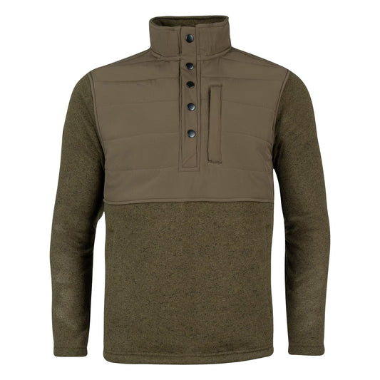 Green - Front - Jack Pyke Mens Fleece Snap Pullover