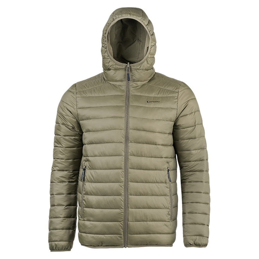 Green - Close up - Speero Mens Reversible Waterproof Jacket