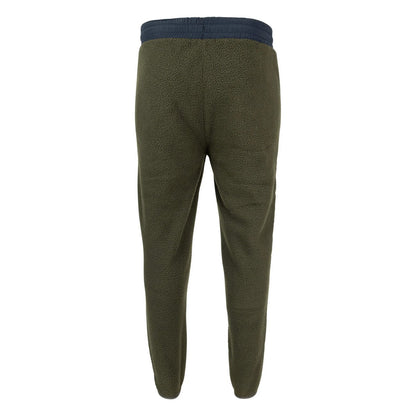 Green - Back - Speero Mens Sherpa Fleece Jogging Bottoms