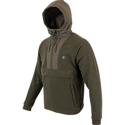 Green - Side - Speero Mens Hybrid Hoodie