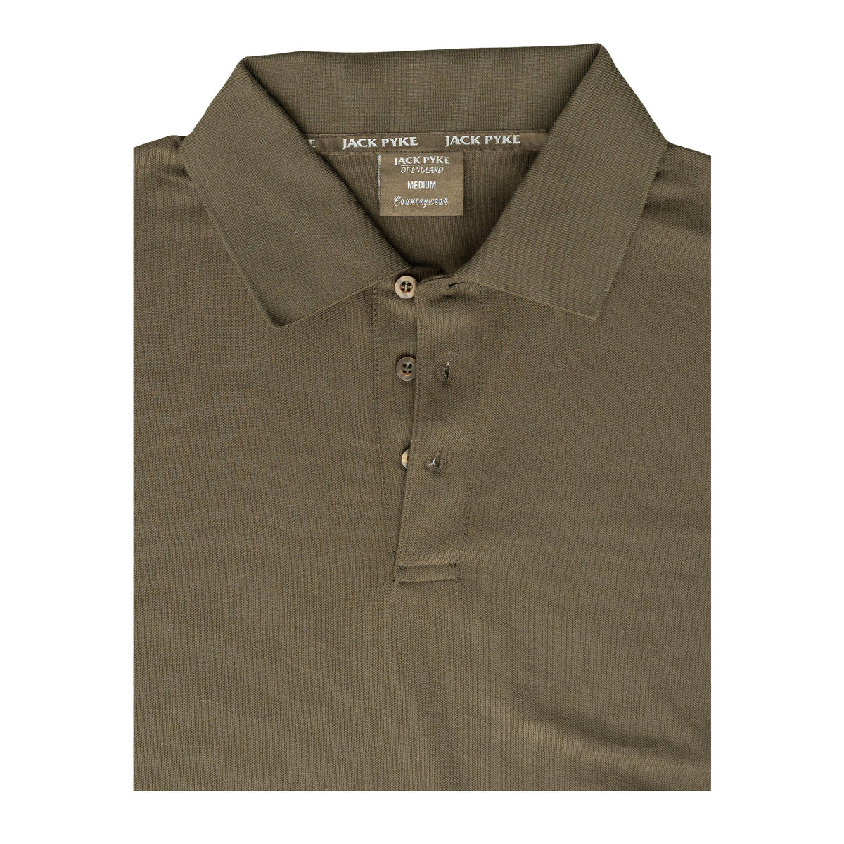 Green - Side - Jack Pyke Mens Shires Polo Shirt