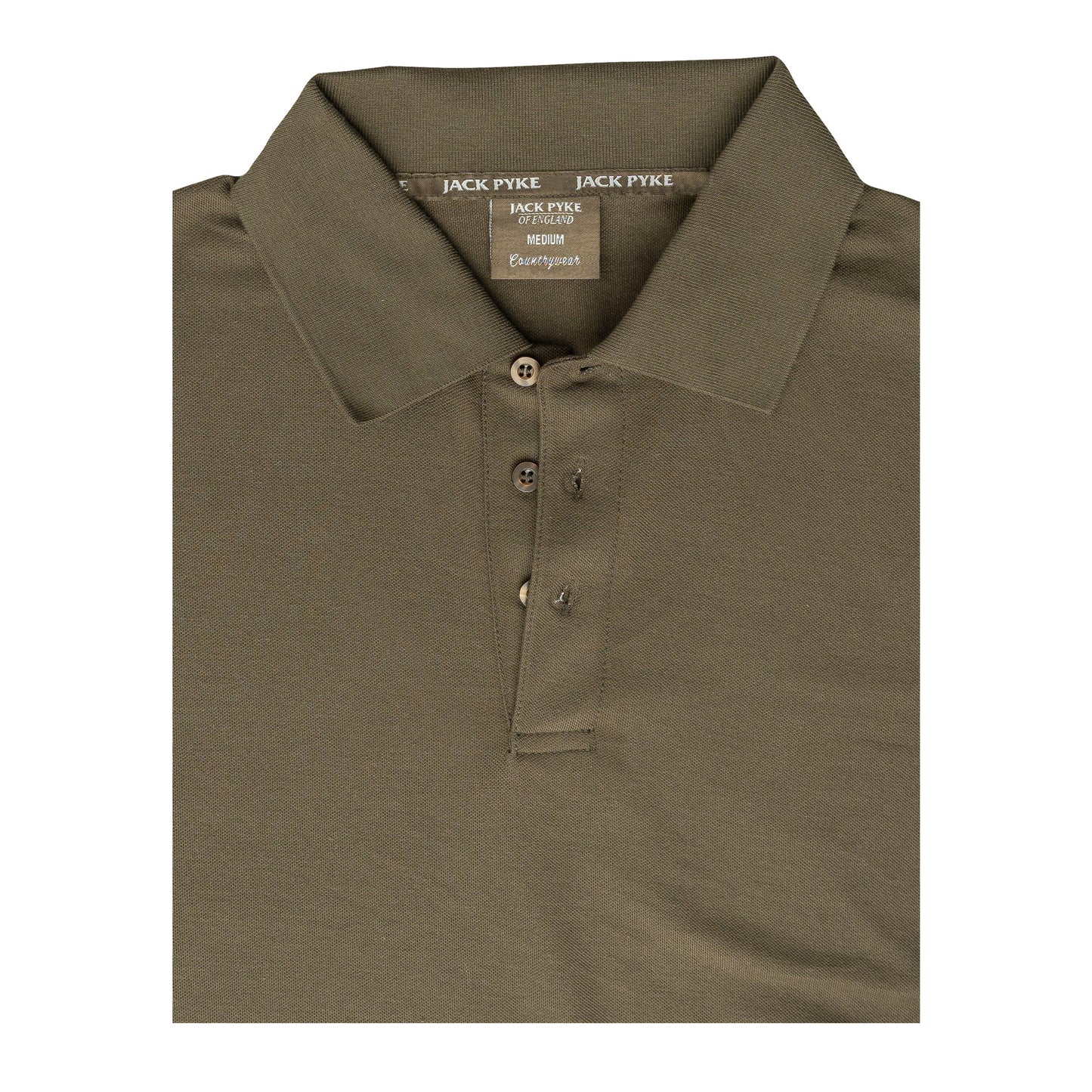Green - Side - Jack Pyke Mens Shires Polo Shirt