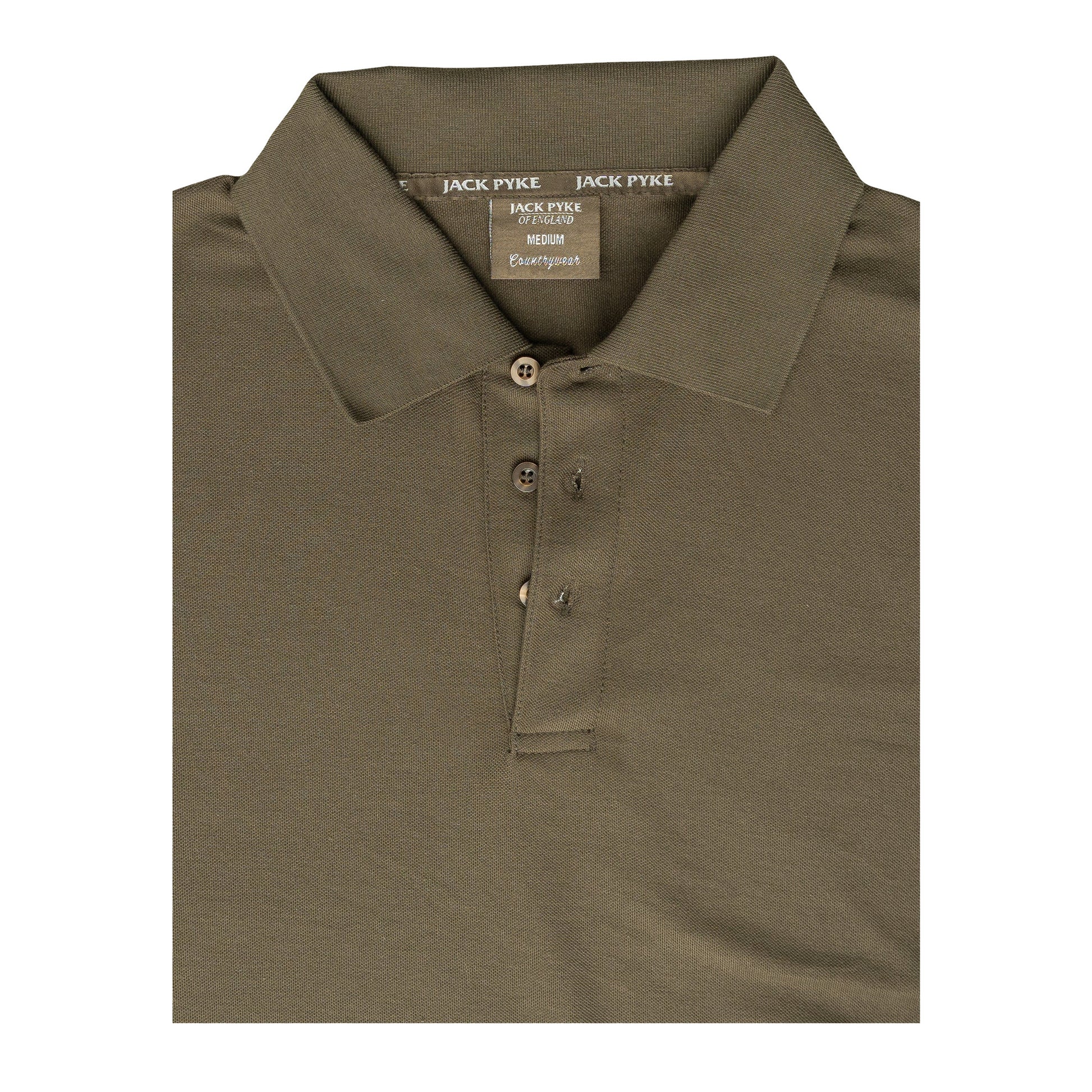 Green - Side - Jack Pyke Mens Shires Polo Shirt