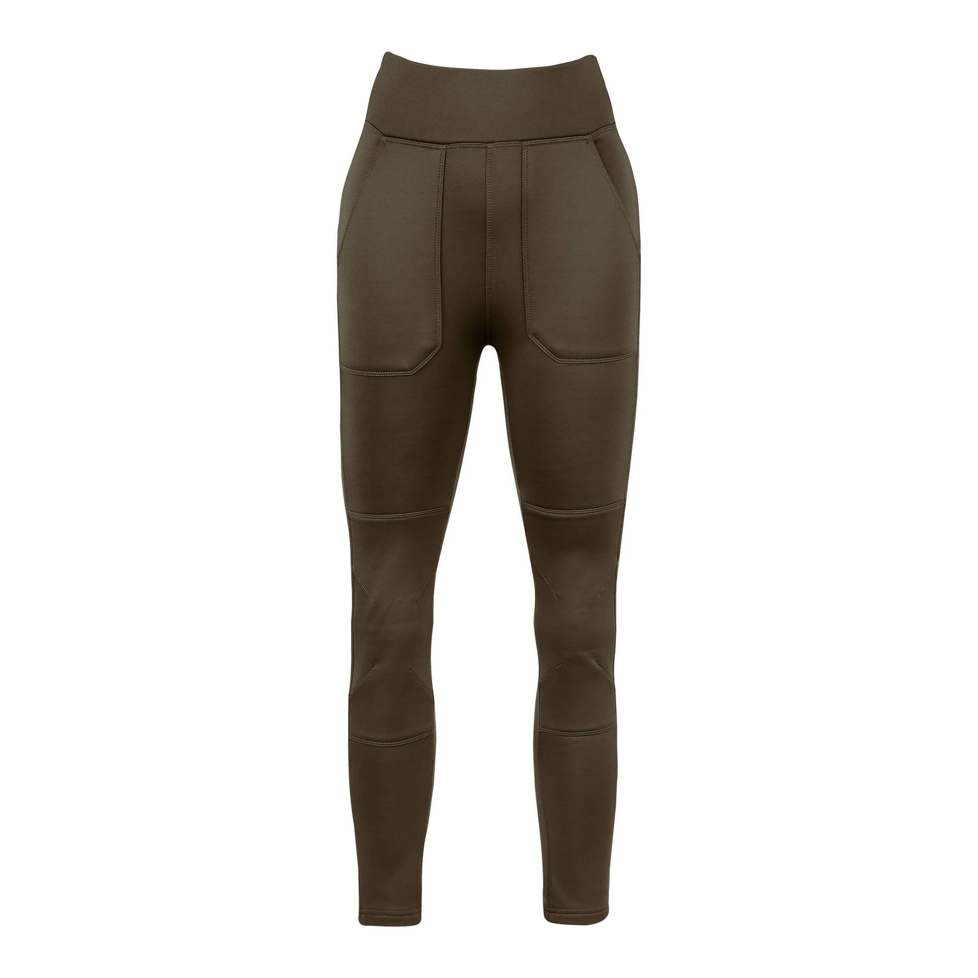 Brown - Back - Jack Pyke Womens-Ladies Utility Leggings