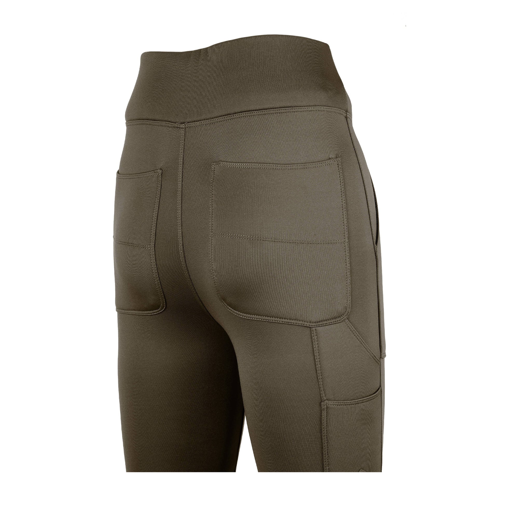 Brown - Side - Jack Pyke Womens-Ladies Utility Leggings