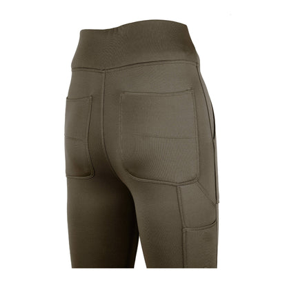 Brown - Side - Jack Pyke Womens-Ladies Utility Leggings
