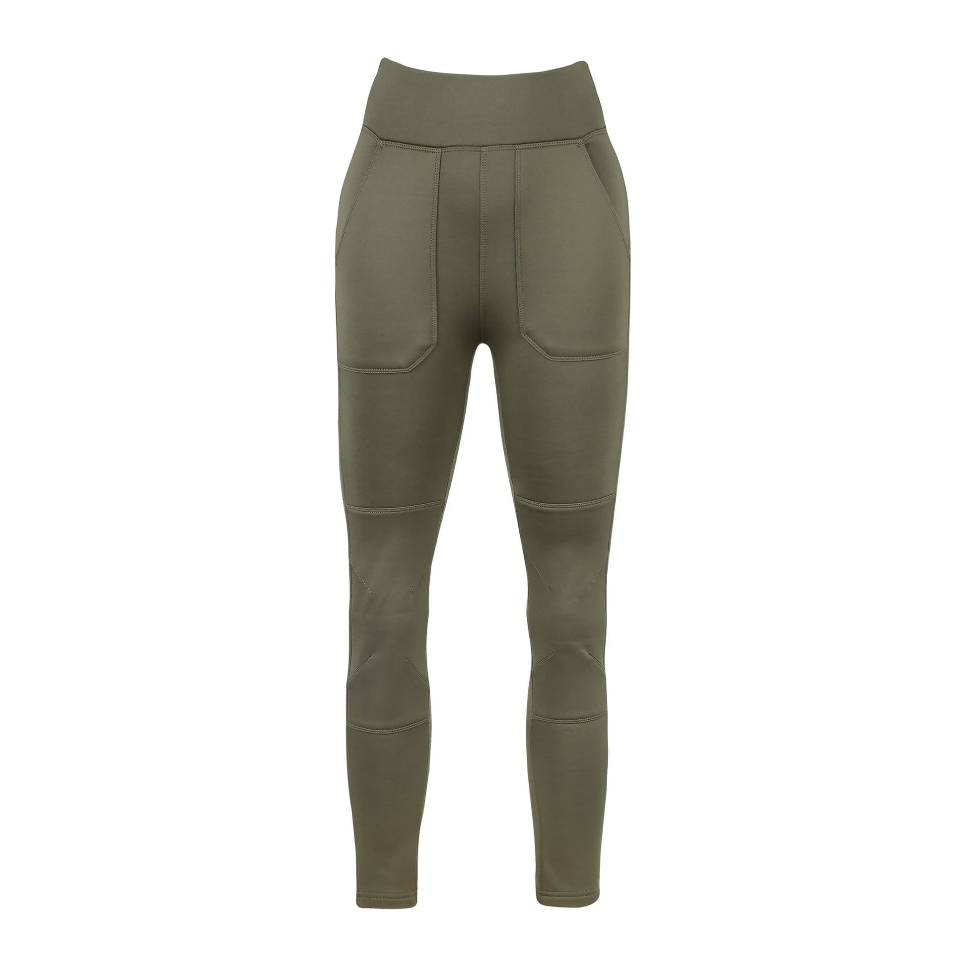 Olive - Front - Jack Pyke Womens-Ladies Utility Leggings