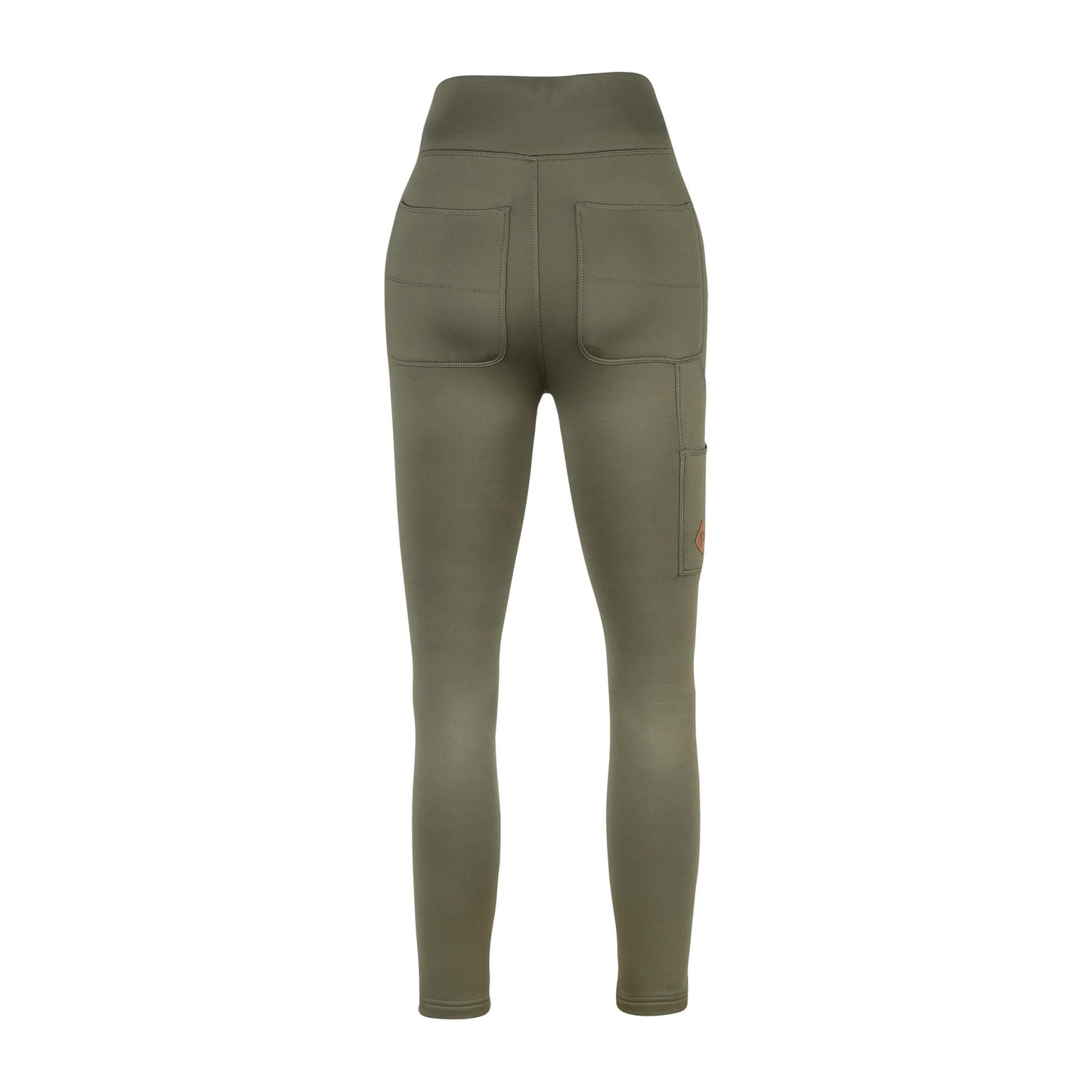 Olive - Back - Jack Pyke Womens-Ladies Utility Leggings