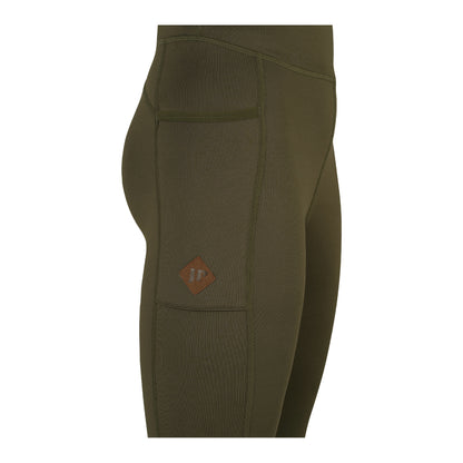 Brown - Side - Jack Pyke Womens-Ladies Utility Leggings