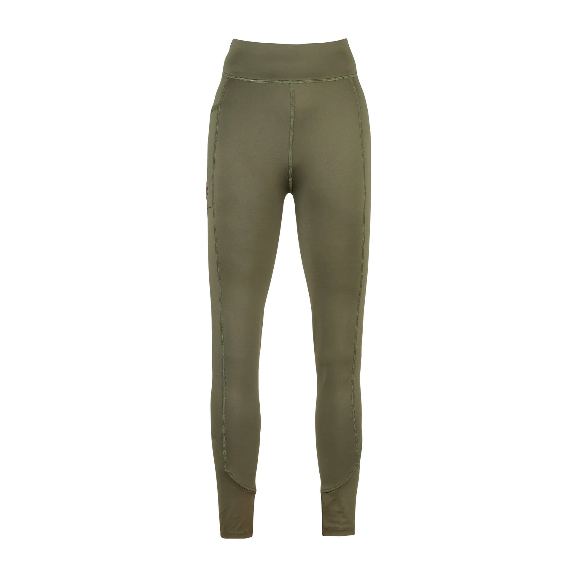 Olive - Front - Jack Pyke Womens-Ladies Utility Leggings