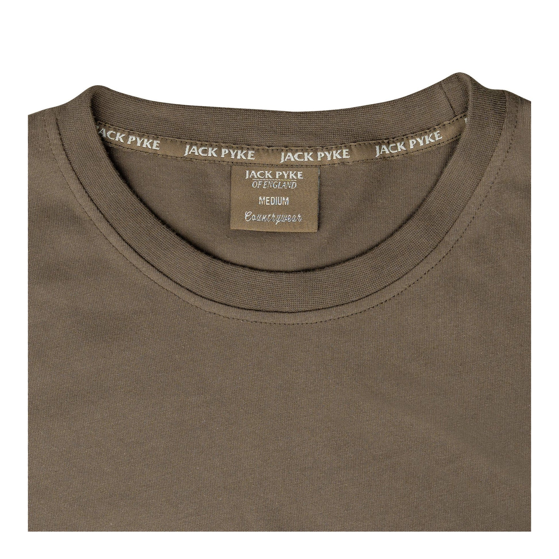Green - Side - Jack Pyke Mens Cotton T-Shirt