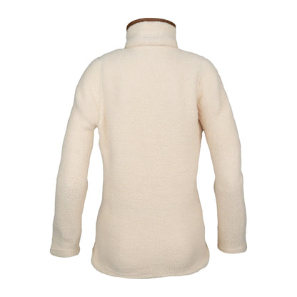 Sailcloth - Back - Jack Pyke Womens-Ladies Sherpa Fleece Quarter Zip Fleece