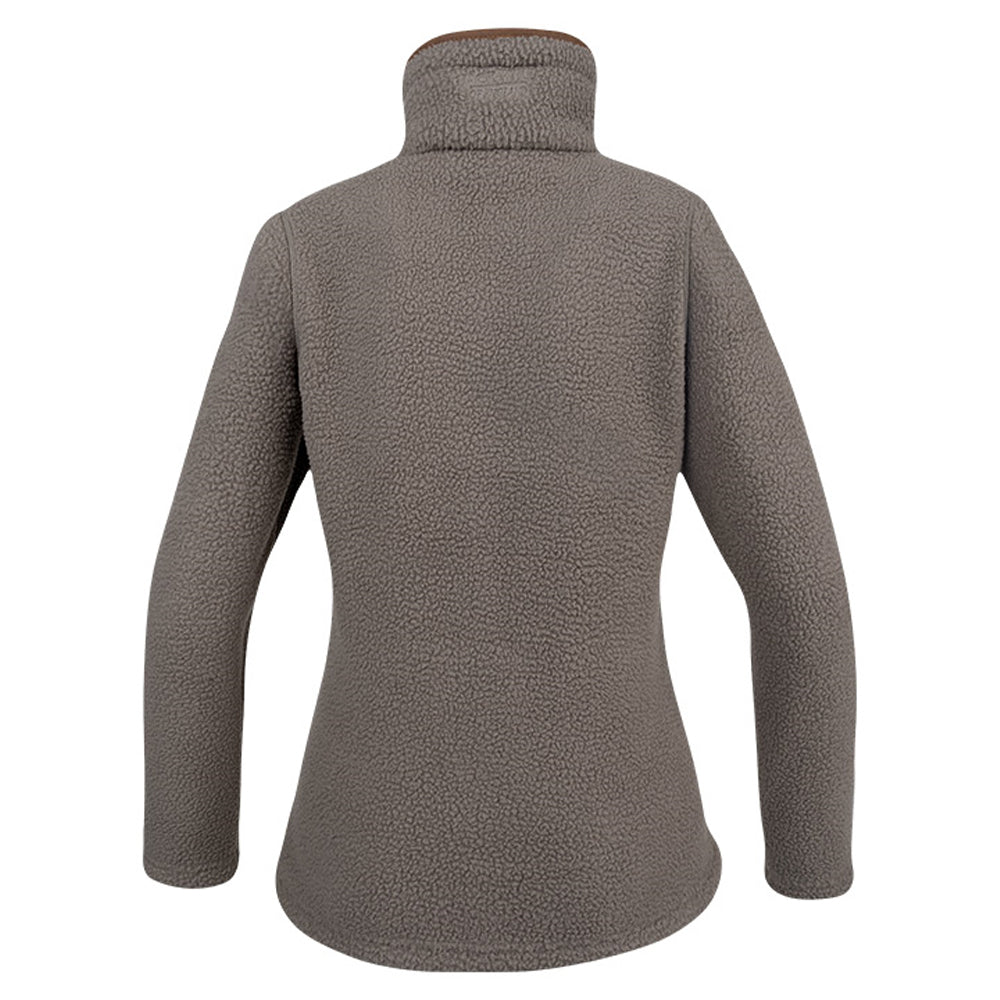 Shitake - Back - Jack Pyke Womens-Ladies Sherpa Fleece Quarter Zip Fleece
