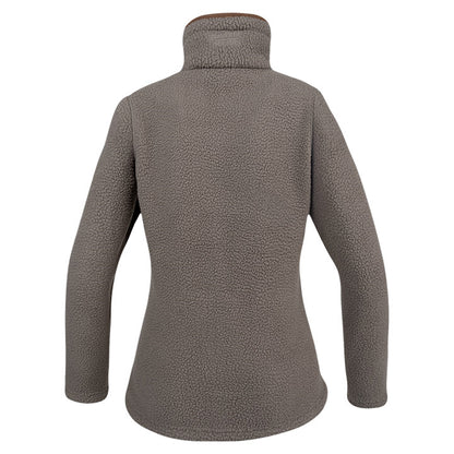 Shitake - Back - Jack Pyke Womens-Ladies Sherpa Fleece Quarter Zip Fleece