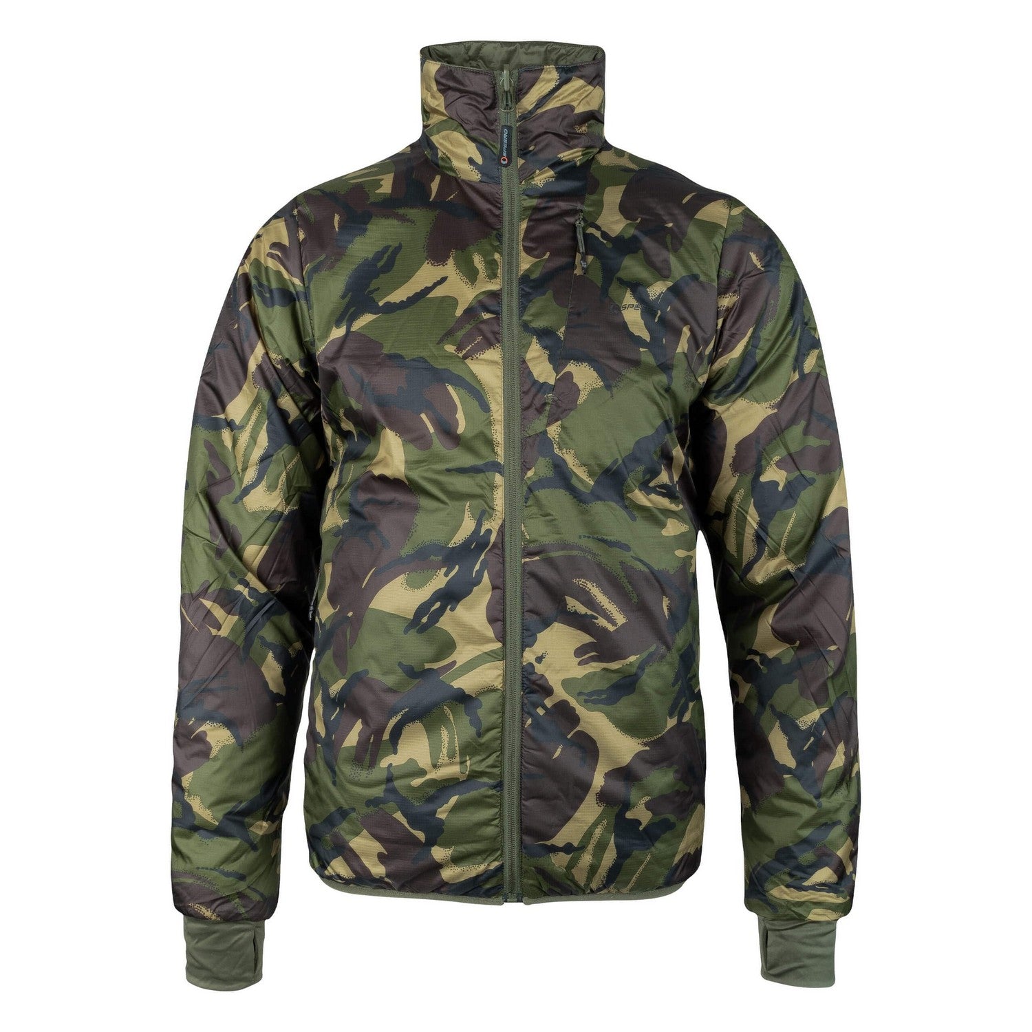 Green-Brown-Cream - Side - Speero Mens Reversible Waterproof Jacket